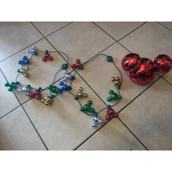 Disney Parks Holiday Christmas Mickey Jingle Bell Red Light Up Sipper Cup - Picture 2 of 6